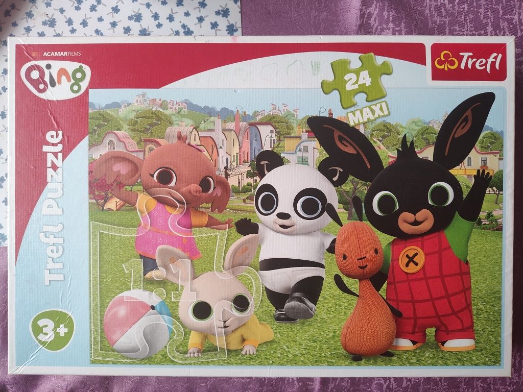 Puzzle Bing + Świnka Peppa 24 maxi