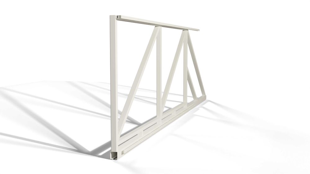 BRAMA PRZESUWNA rama SAM wypełnij MALOWANA proszkowo RAL