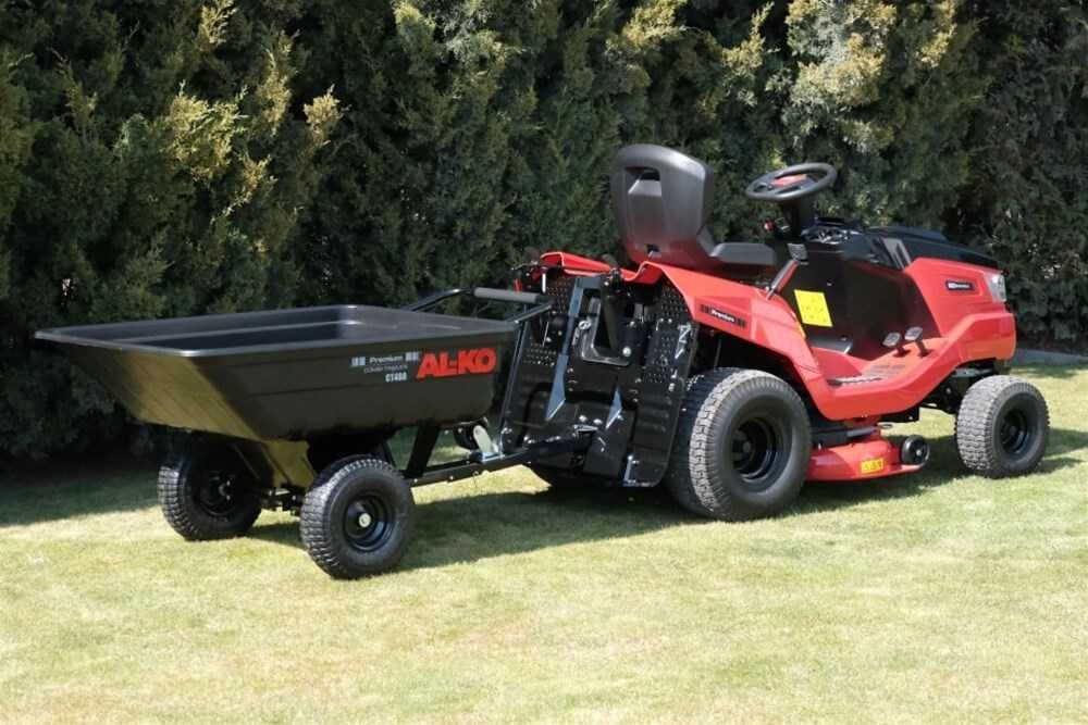 Oryginalna przyczepka niemieckiej firmy Alko Kober do kosiarek samo.