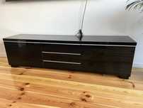 Szafka RTV czarna połysk 180 cm