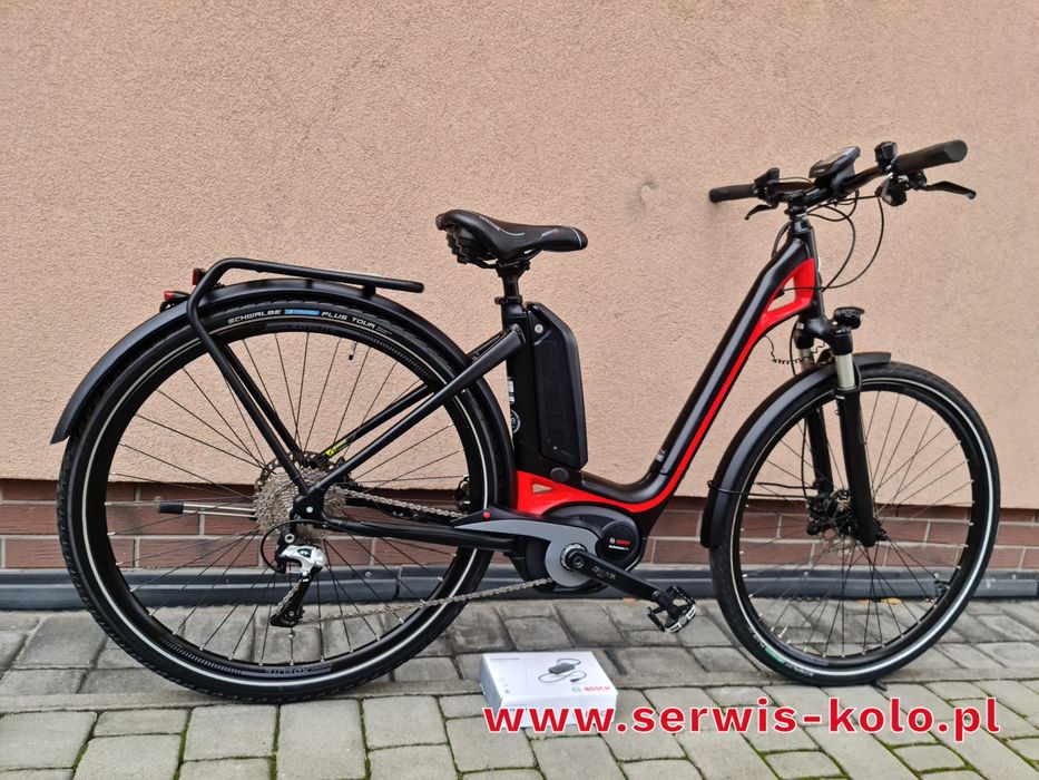 Rower elektryczny damka damski BERGAMONT E-Ville koła 28 SHIMANO XT