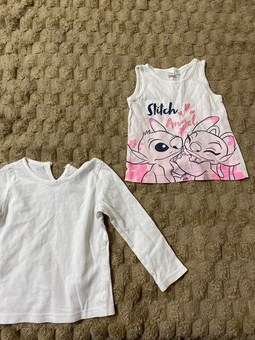 Дитяча біла кофта та майка