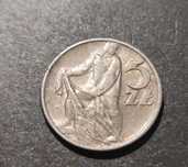 Moneta PRL 5 zł Rybak 1959r
