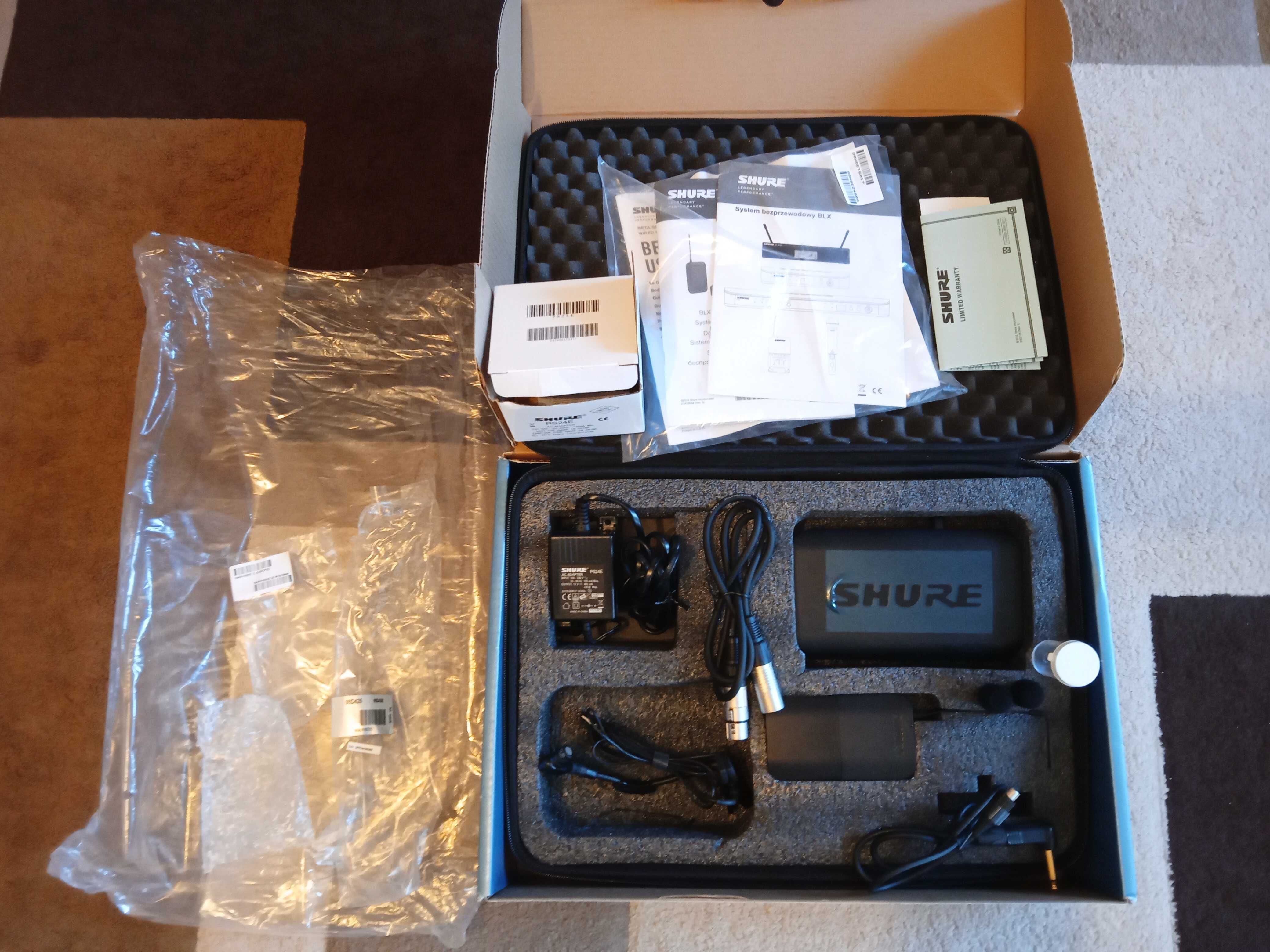Instrumentalny system bezprzewodowy Shure model: BLX14E/B98-H8E