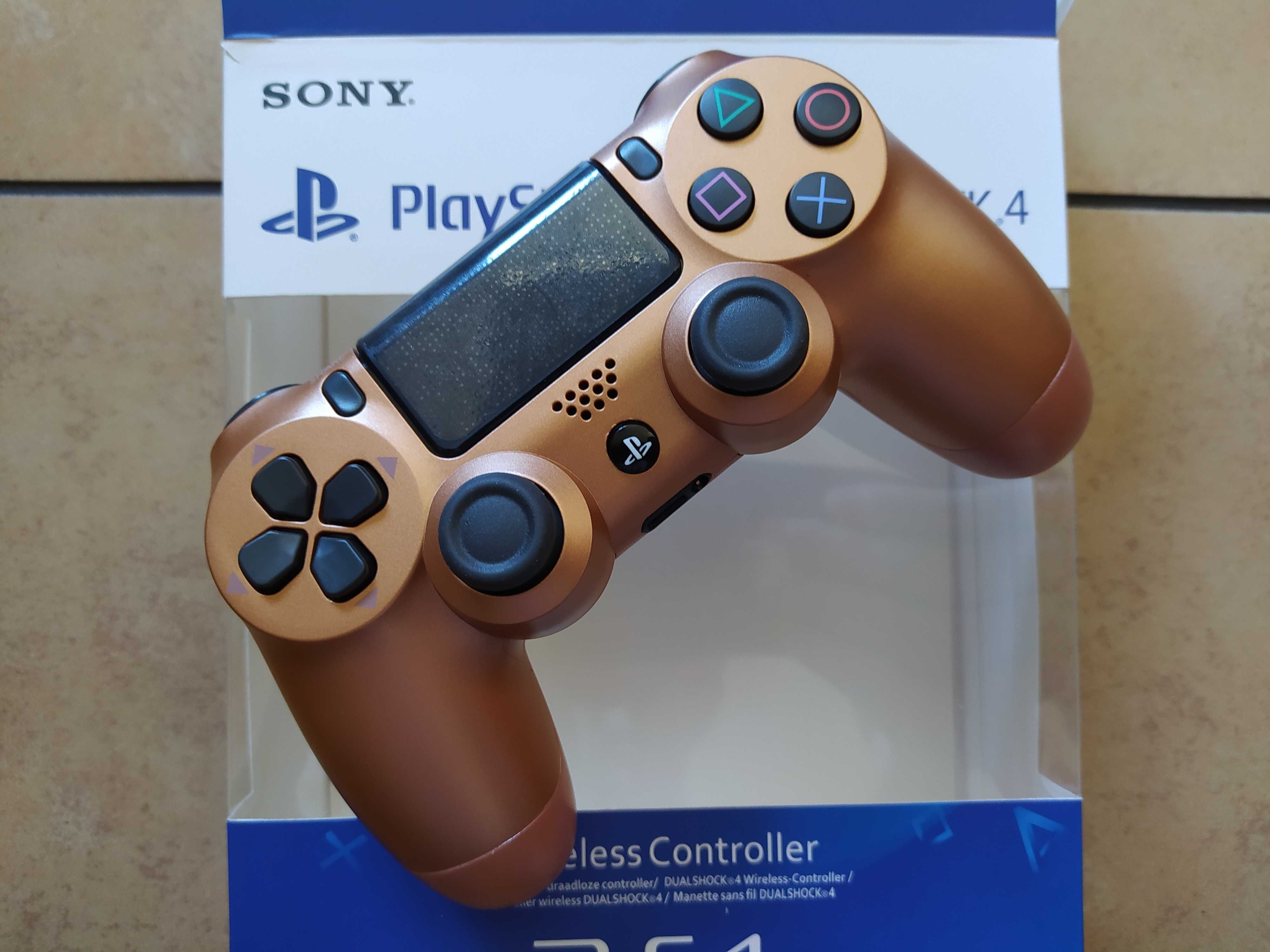 Kontroler pad PC i PS4 V2 copper zapakowany w pudełku