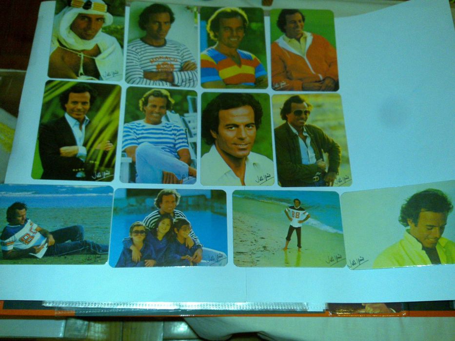 julio iglesias (12 calendários) coleção completa e numerada 1985