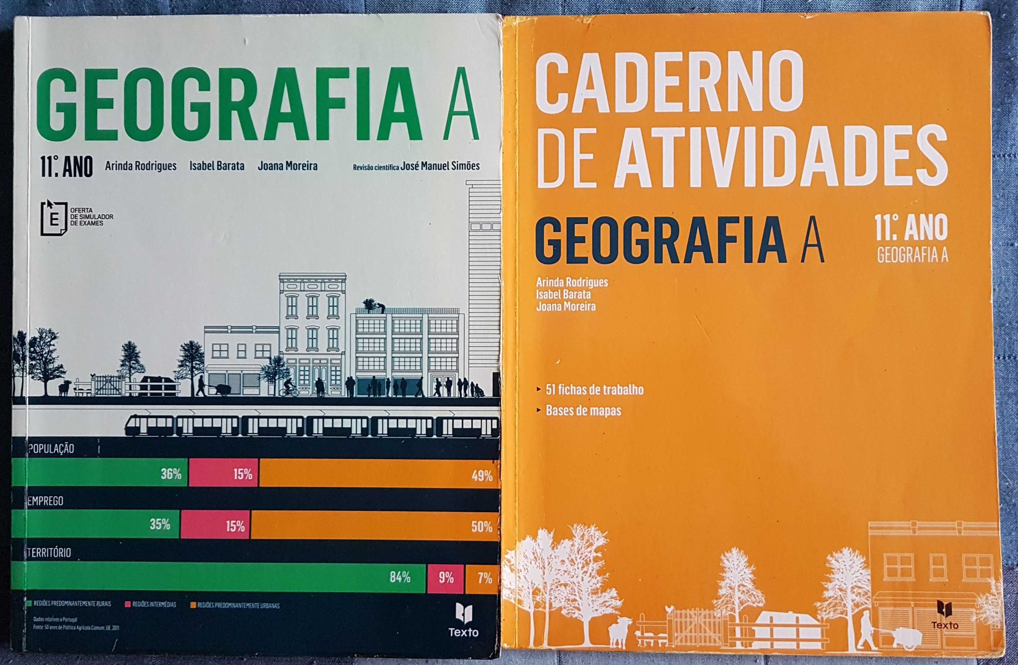 Geografia - Geografia A -10º/ 11º ano - Manual+caderno