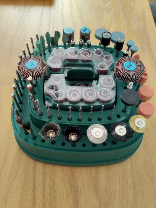 Zestaw narzędzi do szlifowania,276 części. Prezent dla majsterkowicza.