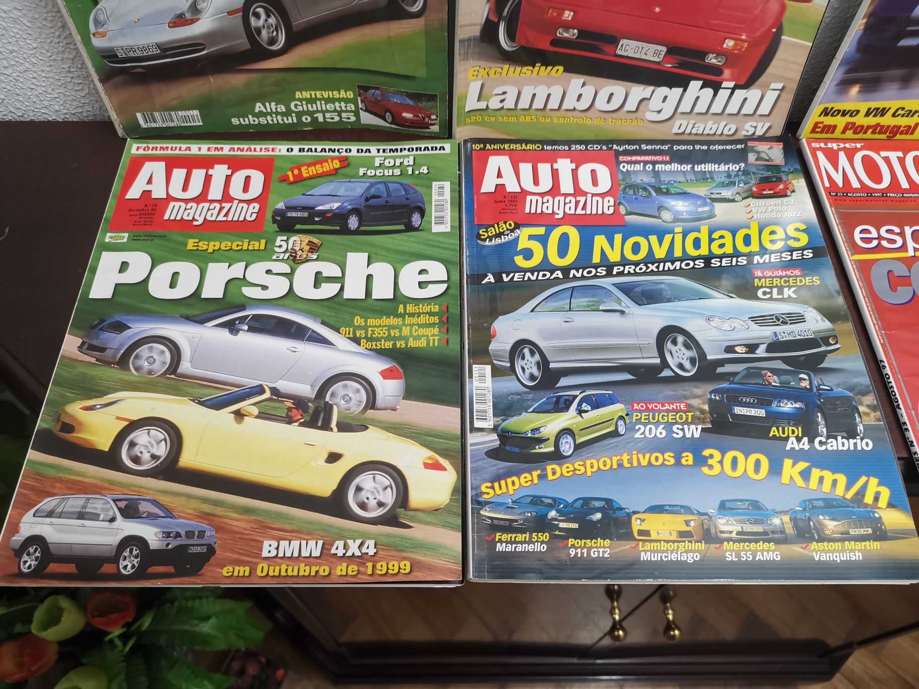 8 Revistas Automóvel - 6 Auto Magazine / 2 Super Motores