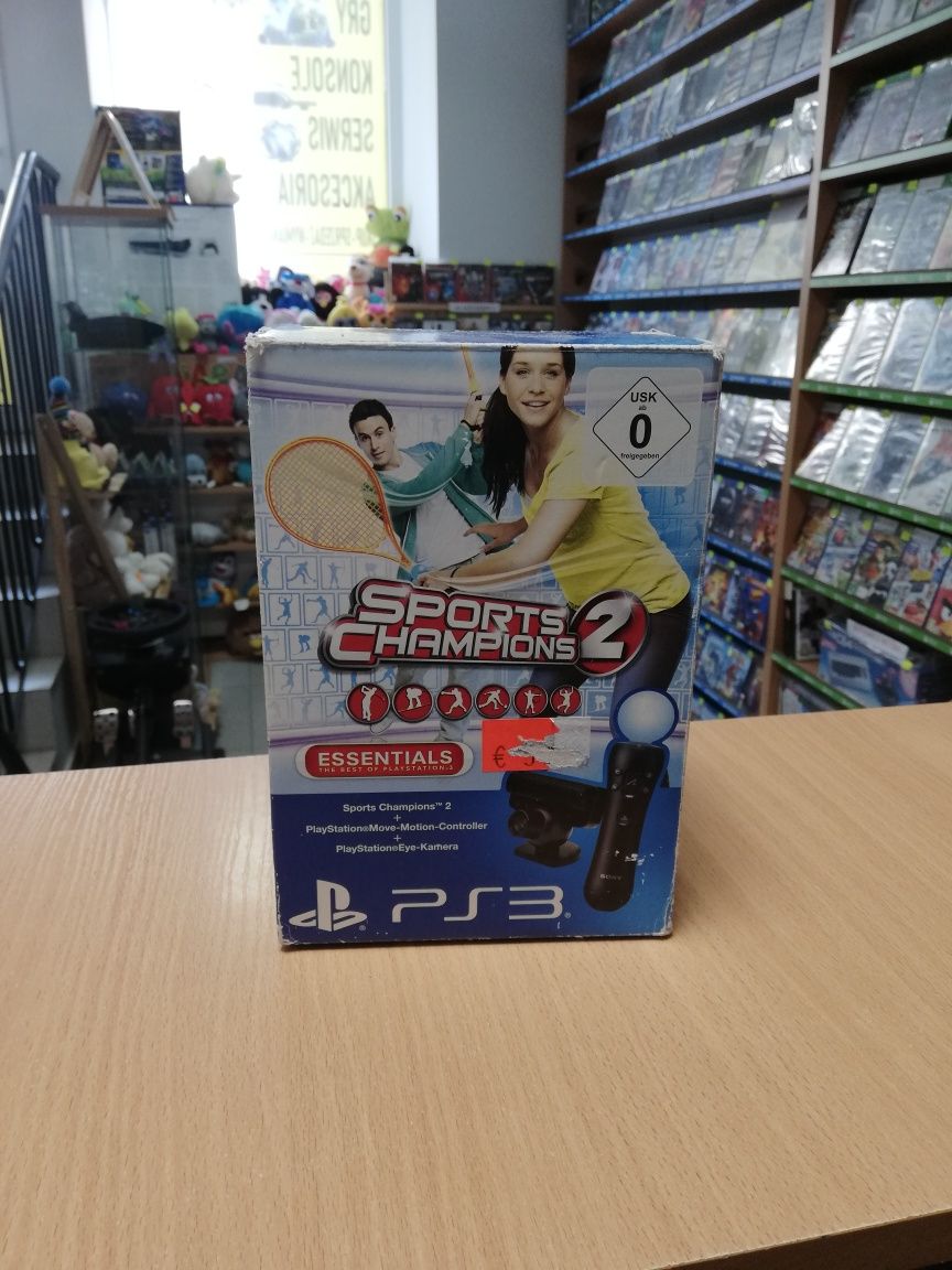 PS3 Zestaw Playstation Move Gra Sports Champions 2 + Kontroler PS Move