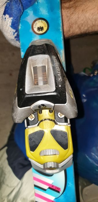 Narty salomon revolution ice z wiazaniami