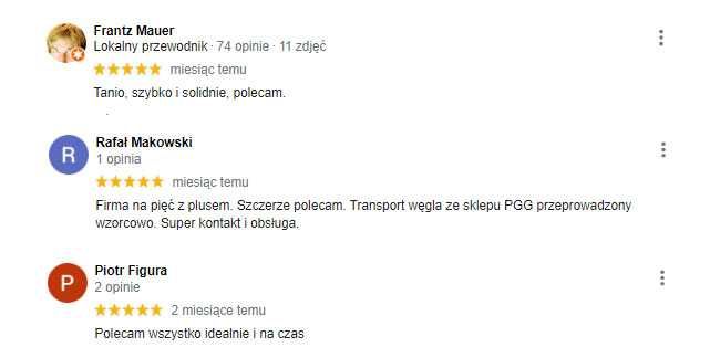 PGG transport HDS węgla na paletach i w big-bag