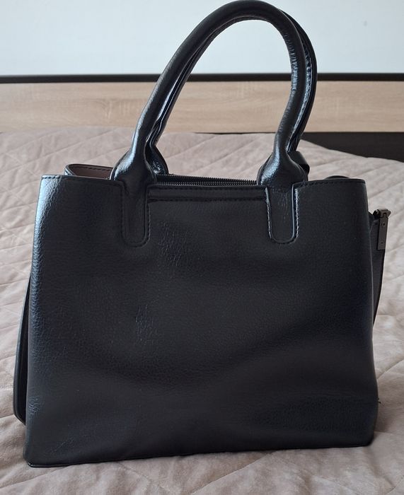 Сумка з якісної еко- шкіри, чорна