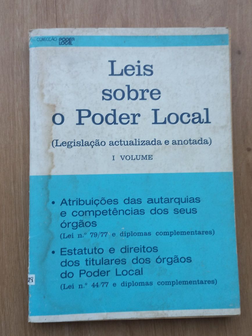 Livro Leis sobre o Poder Local