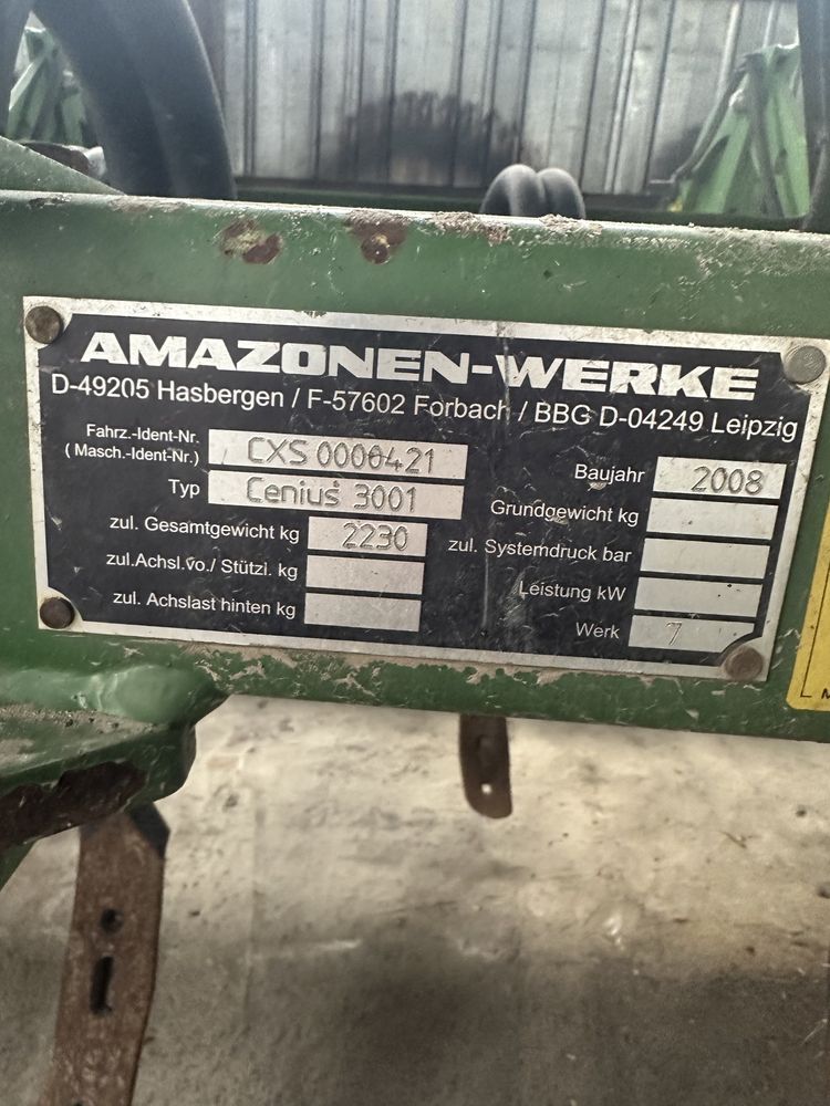 КУЛЬТИВАТОР Amazone cenius  3001