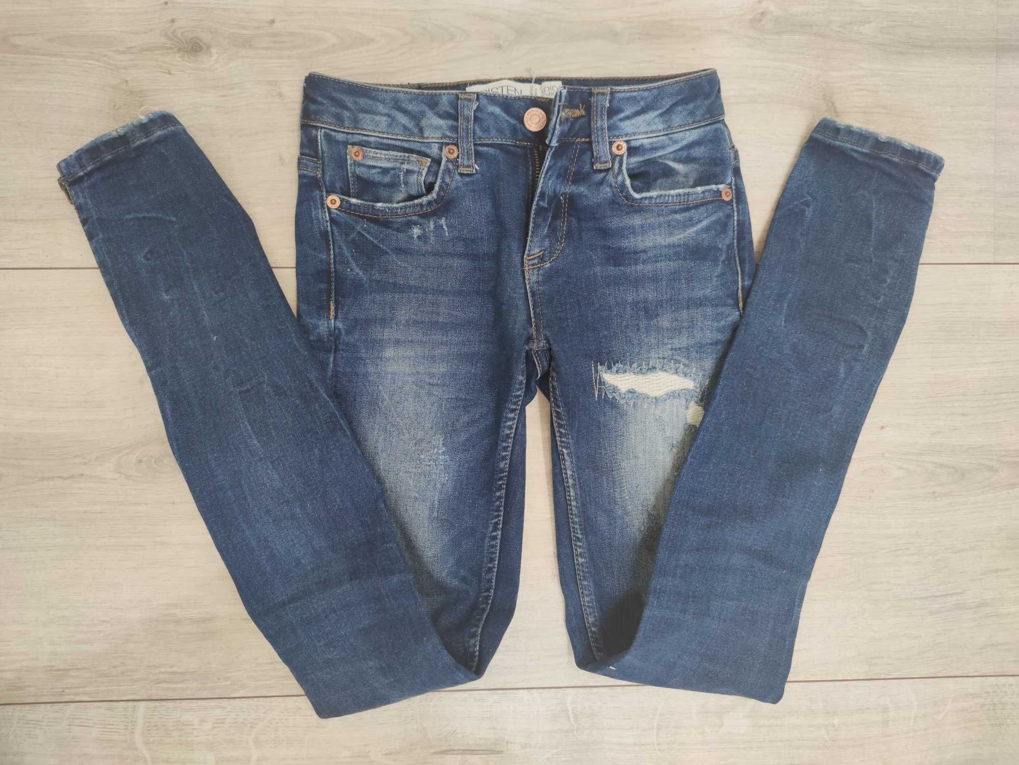 Gina Tricot, jeansy rurki r. 25 xs