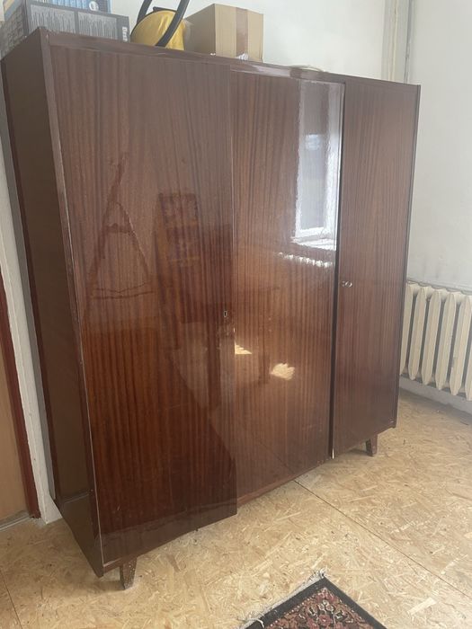 Szafa PRL vintage | połysk | retro mebel z lat 70