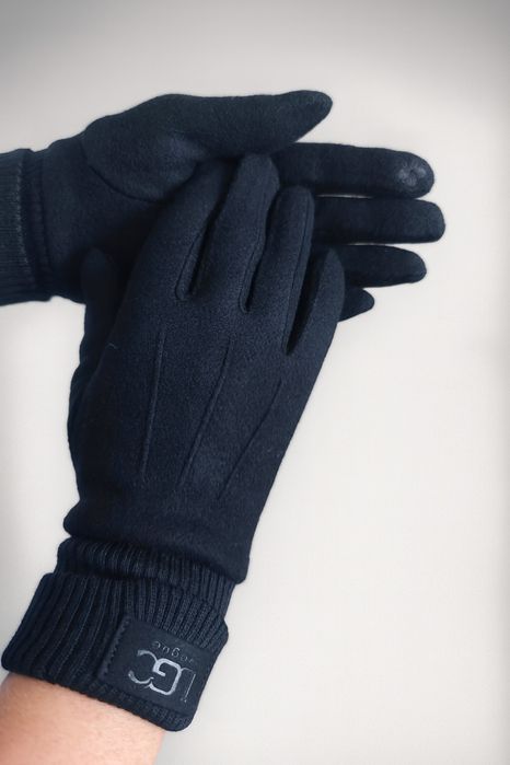 Rękawice UGC nowe damskie rękawiczki zimowe ciepłe czarne