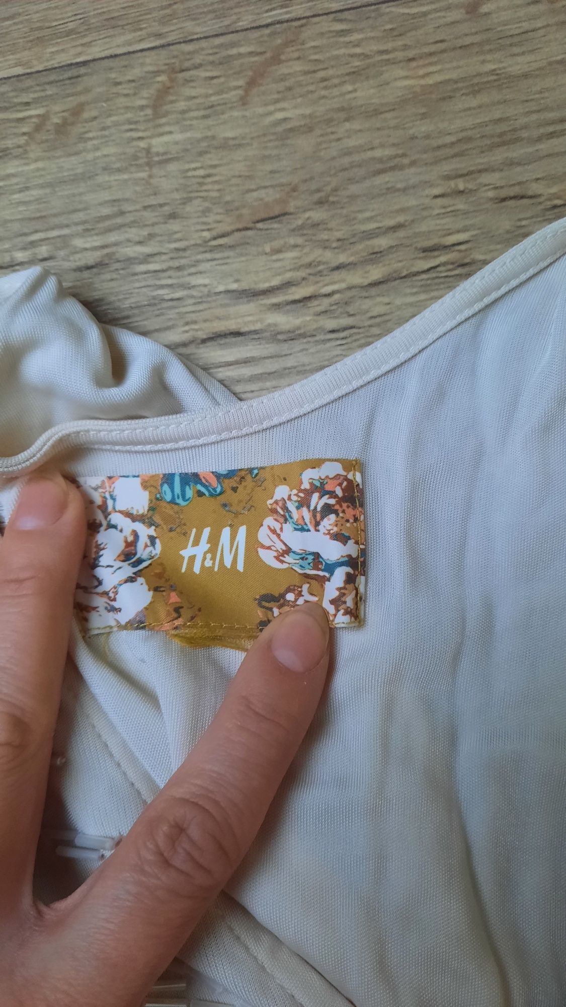 Maxi sukienka hm z rozporkiem boho M L