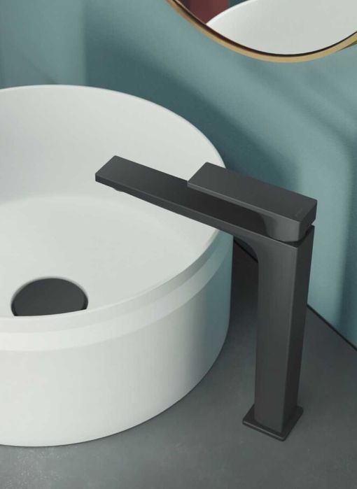 Nobili SE124128/2BM Seven Bateria umywalkowa czarny mat