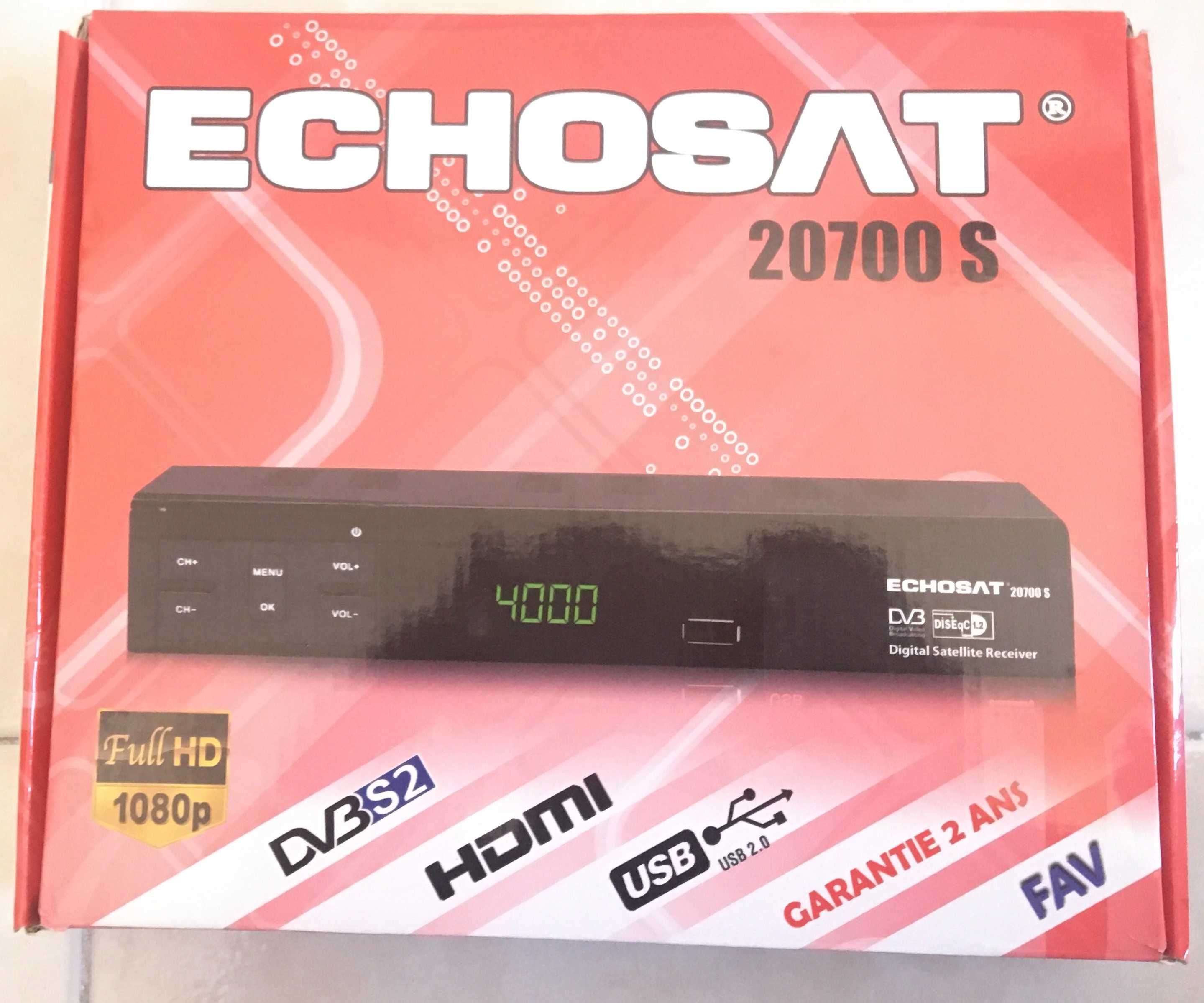 Receptor Digital Satelite Echosat 20700s NOVO