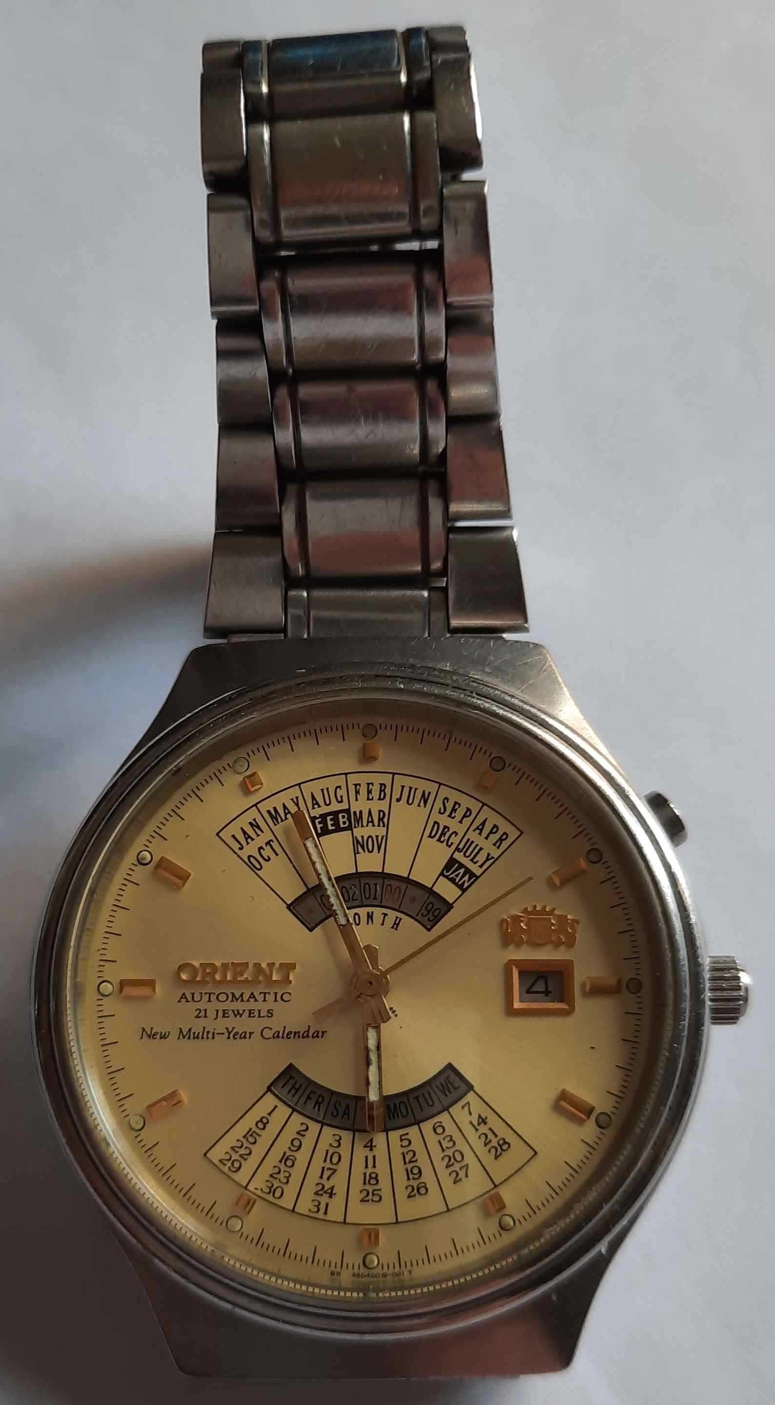 Orient Automatic Multi Year Calendar Zegarek Męski Vintage