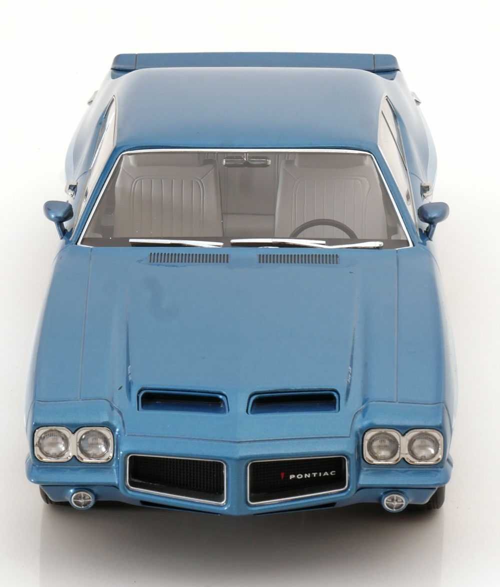 Model 1:18 KK-Scale Pontiac LeMans GTO 1972 light blue metallic