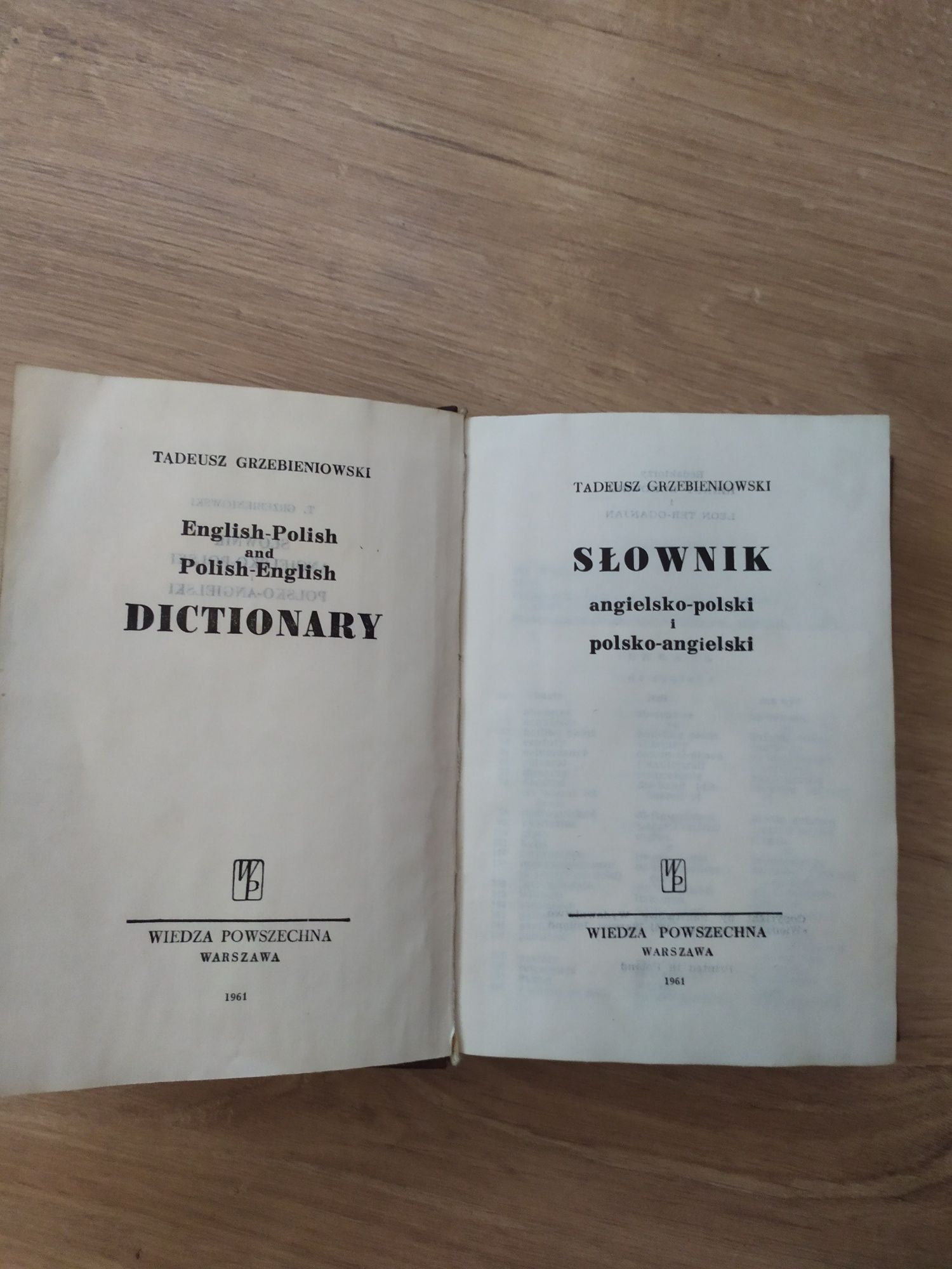 Słownik angielsko-polski polsko-angielski Grzebieniowski
