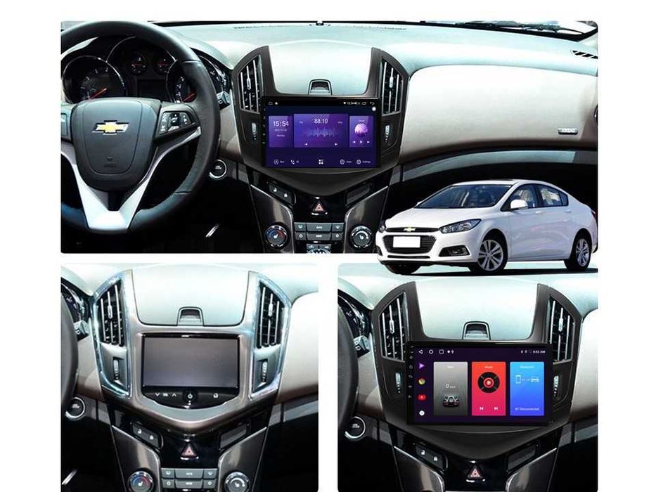 Radio samochodowe Android Chevrolet Cruze (9", black) 2009.-2014