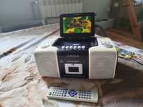 Odtwarzacz multimedialny (boombox) FIRMY Q.MEDIA  LCD DVD