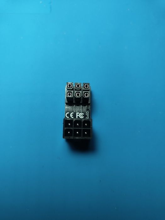 Угловой ATX переходник 8pin, 6pin для видеокарты.