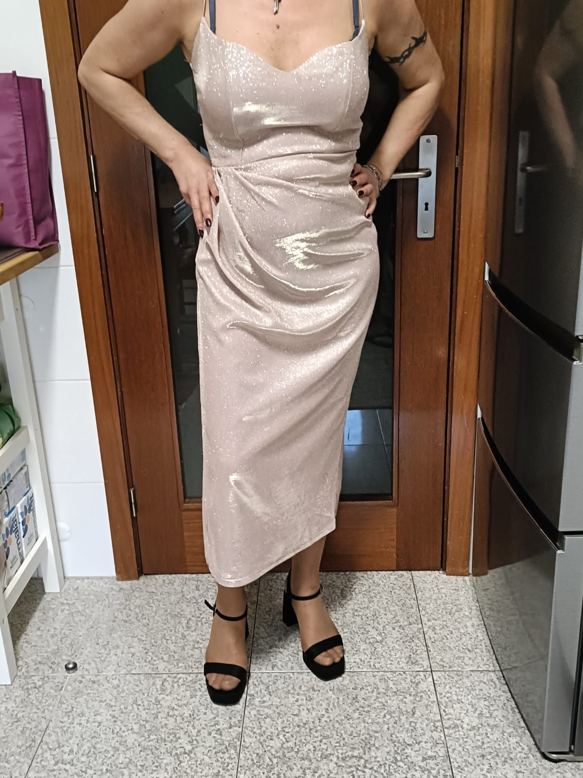 Vestido com brilho
