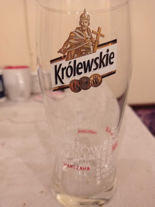 Kufel do piwa szklanka Królewskie Warszawa