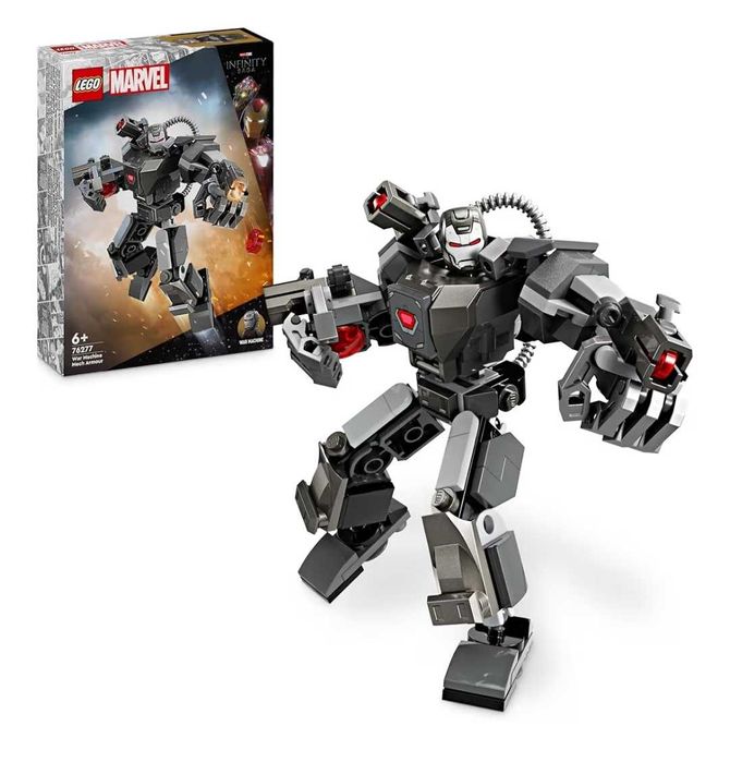 Mikołajki LEGO Marvel Mechaniczna zbroja War Machine 76277. 154 klocki