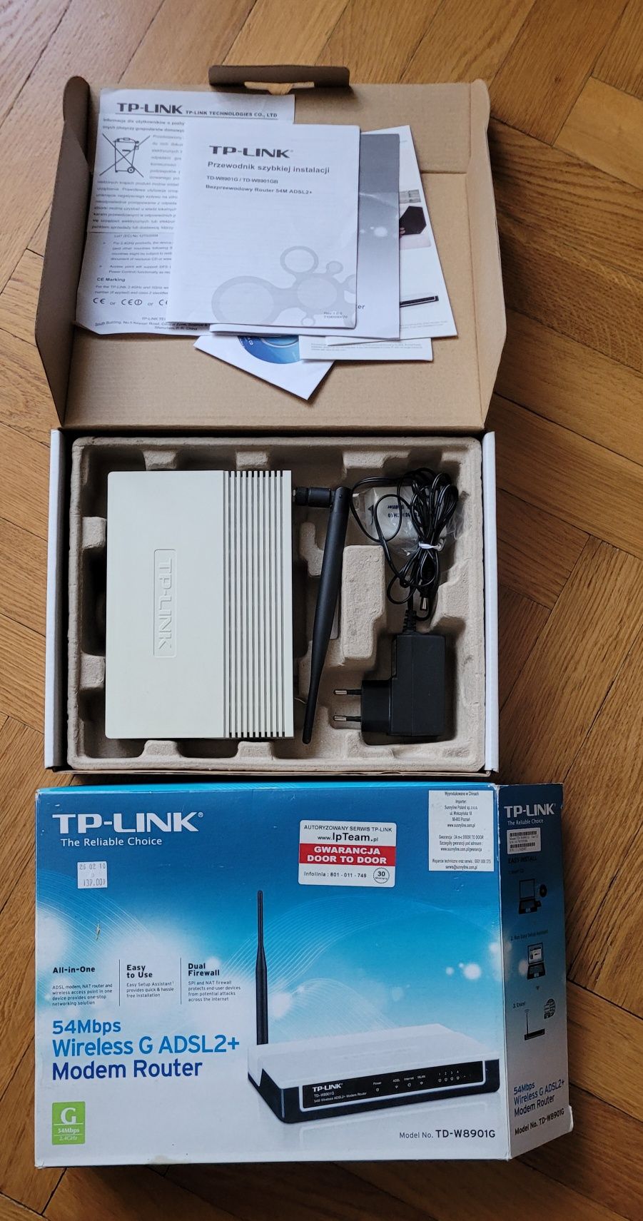 TP- Link Bezprzewodowy router 54M ADSL2+