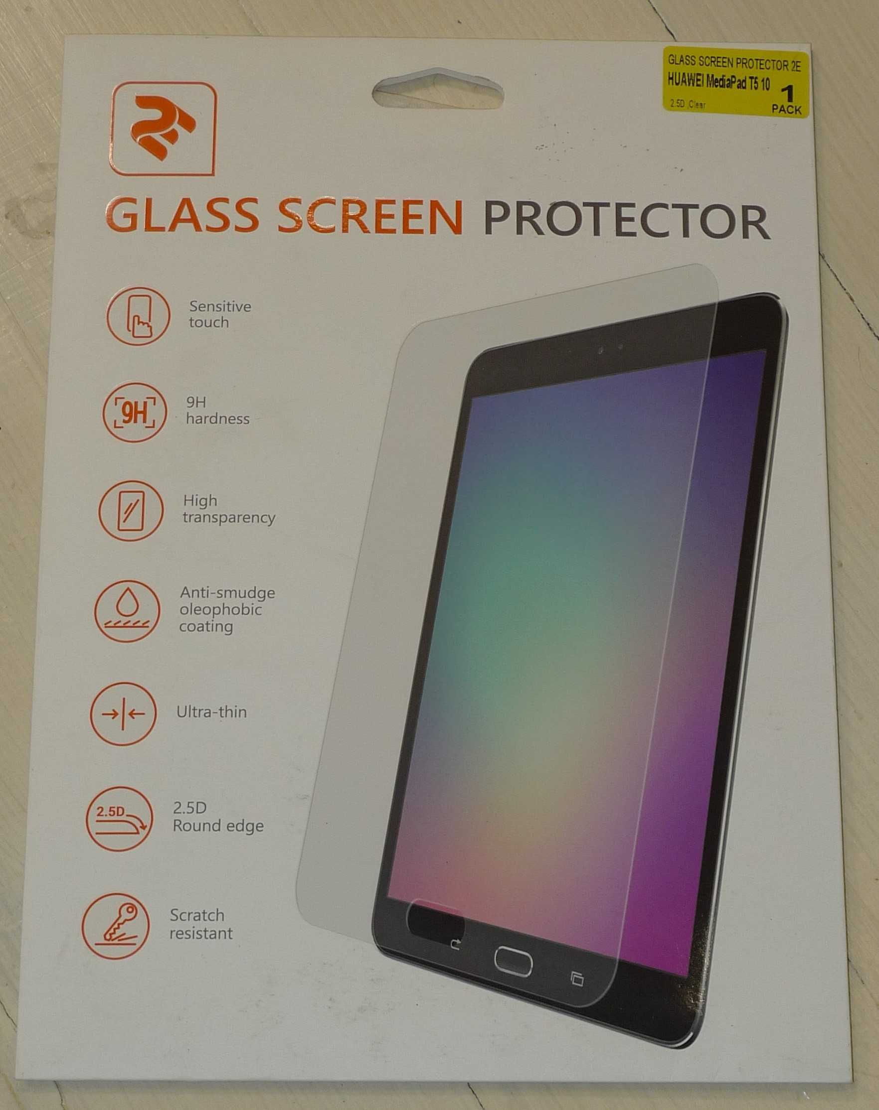 Защитное стекло 2E Huawei для Mediapad T5 10″, 2.5D CLEAR 2E-TGHW-T510