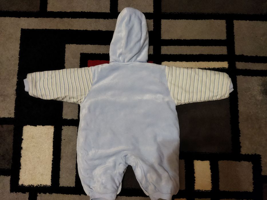 Комбинезон теплый мягкий 0-6 мес.