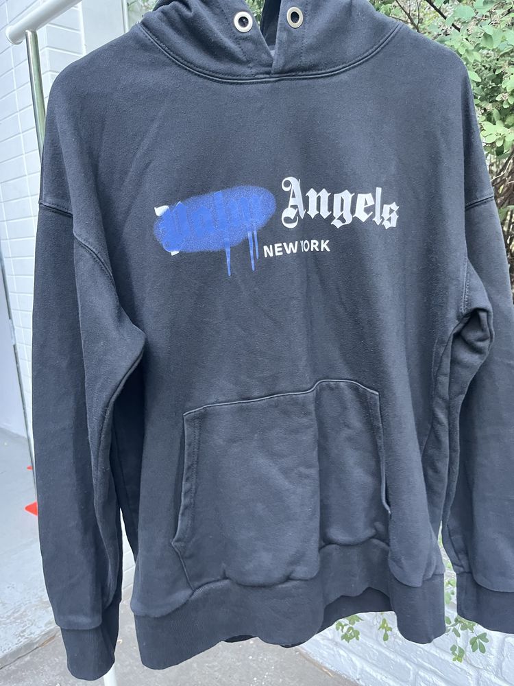 Palm angels new york sprayed hoodie rozmiar XL