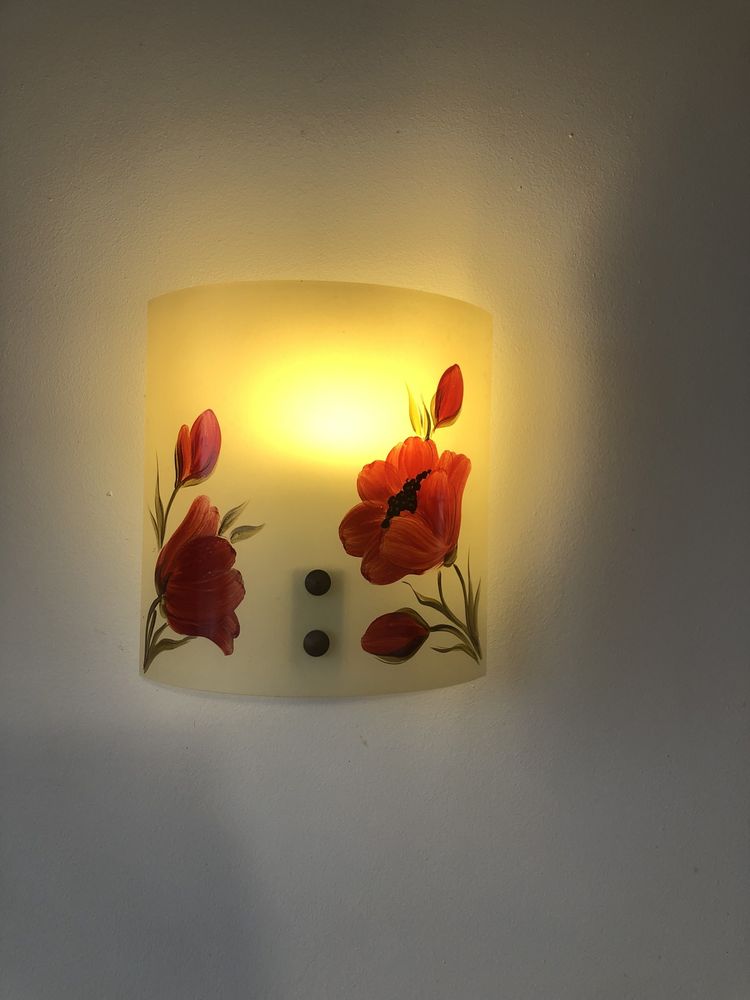Lampa kinkiet wazon, komplet