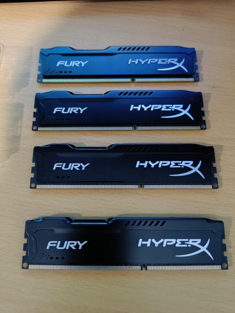 Оперативная память HyperX Fury ddr3 4gb 1600mhz 4шт комплект