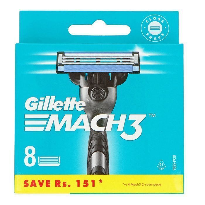 Gillette Mach3 Wymienne Ostrza Do Maszynki Do Golenia 8Szt (P1)