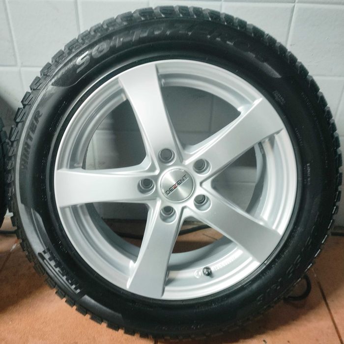 Koła zimowe Dezent Audi Vw Seat Skoda 5x112 205/55/16 Pirelli 6.8 mm