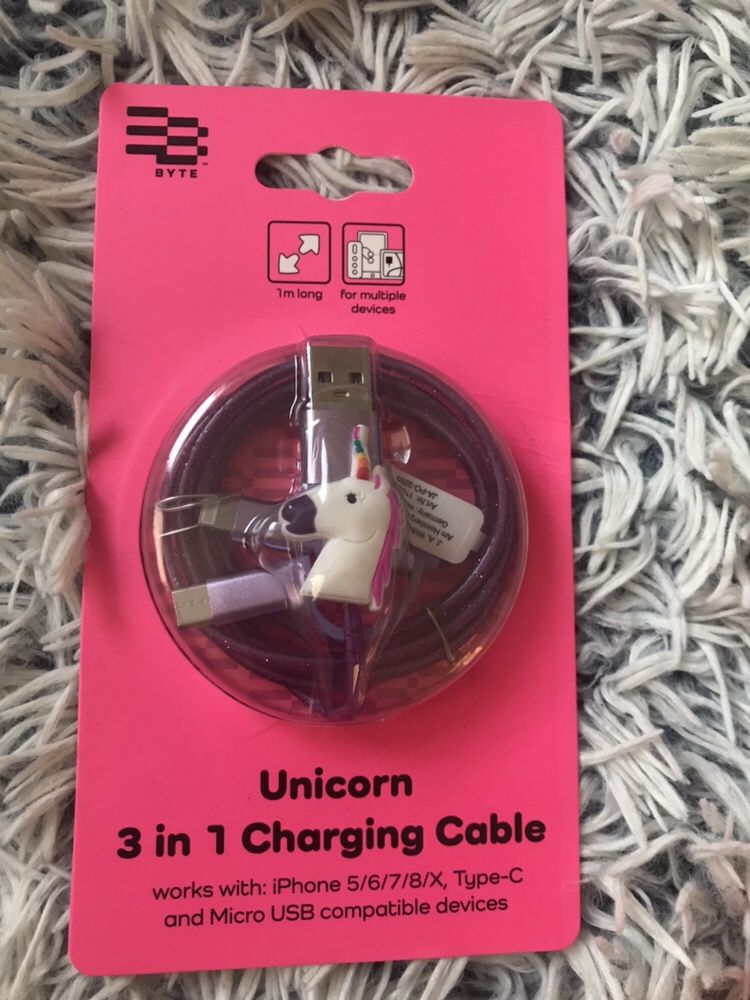 Kabel usb 3 in 1 typ C mikro USB Iphone 5/6/7/8/X - ostatnie 2 szt