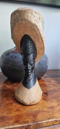 Rzezba z,drewna egzotycznego sztuka plemienna rdzenna Afryka antyk