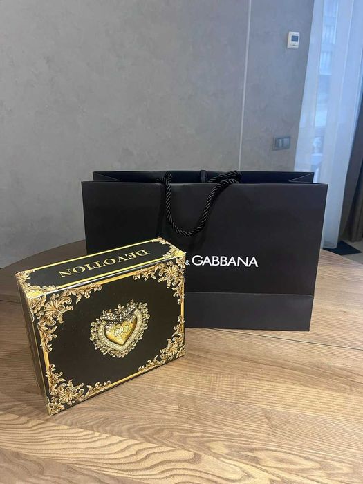 Кожаная сумка Devotion, бежевый цвет, Dolce&Gabbana