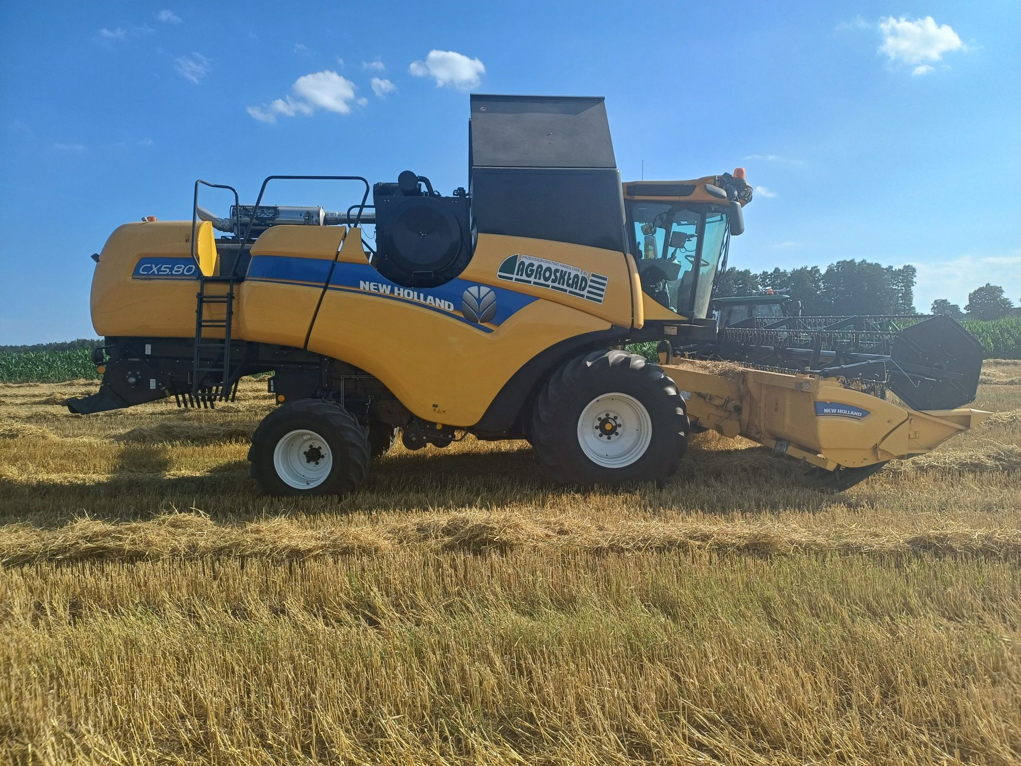 Kombajn New Holland Cx5.80 heder 5.18  umowa kupna
