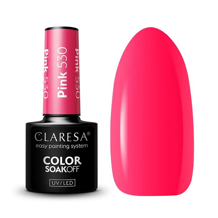 Claresa Color Soak Off UV/LED Pink lakier hybrydowy 530 5g