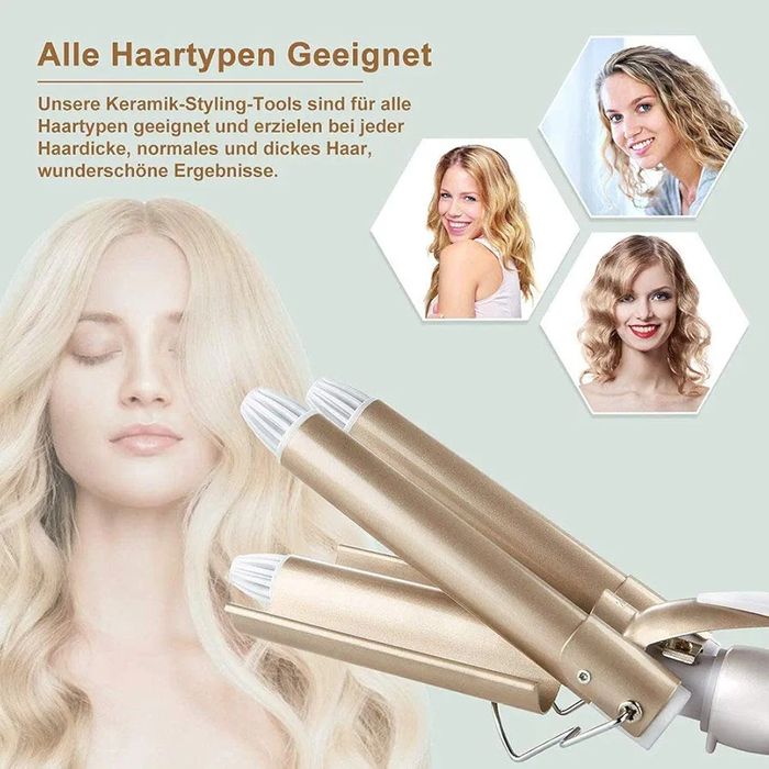 Falownica Do Włosów Karbownica Lokówka Ceramiczna 3W1 Reyke JD-016