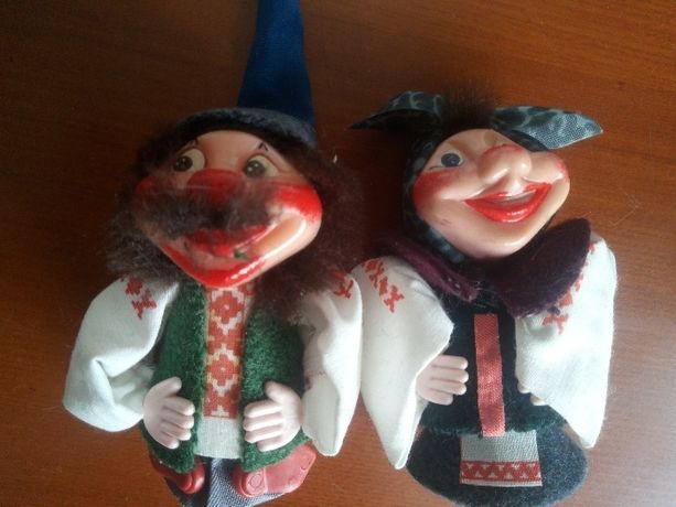 набор куклы Он и Она Ласкаво просимо фабрика Сувенир Киев 1992 год