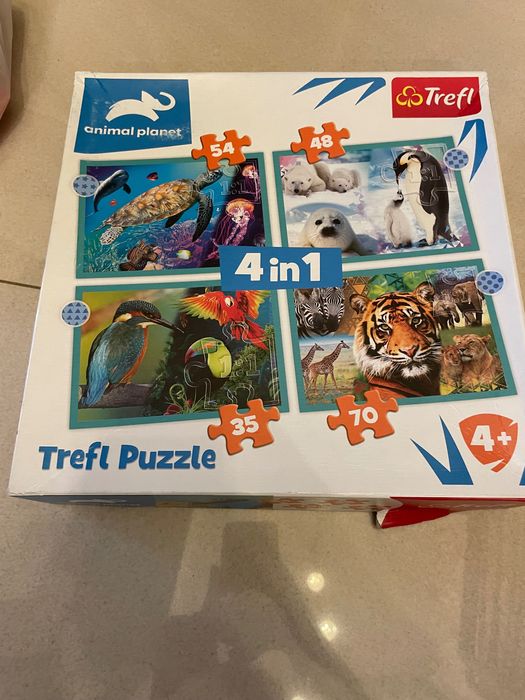 Puzzle 4w1 stan bardzo dobry
